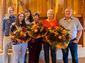 v.l. Dominik Schuler, Nadine Schindler, Sarah Schuler, Maria Haas, Christa Schuler, Wilhelm Schuler