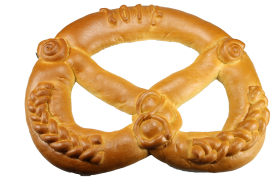 Neujahrsbrezel für 10 €, mit Jahreszahl und versch. Verzierungen